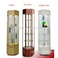 6Angles Glass Revolving/Rolling Showcase/Cabinet